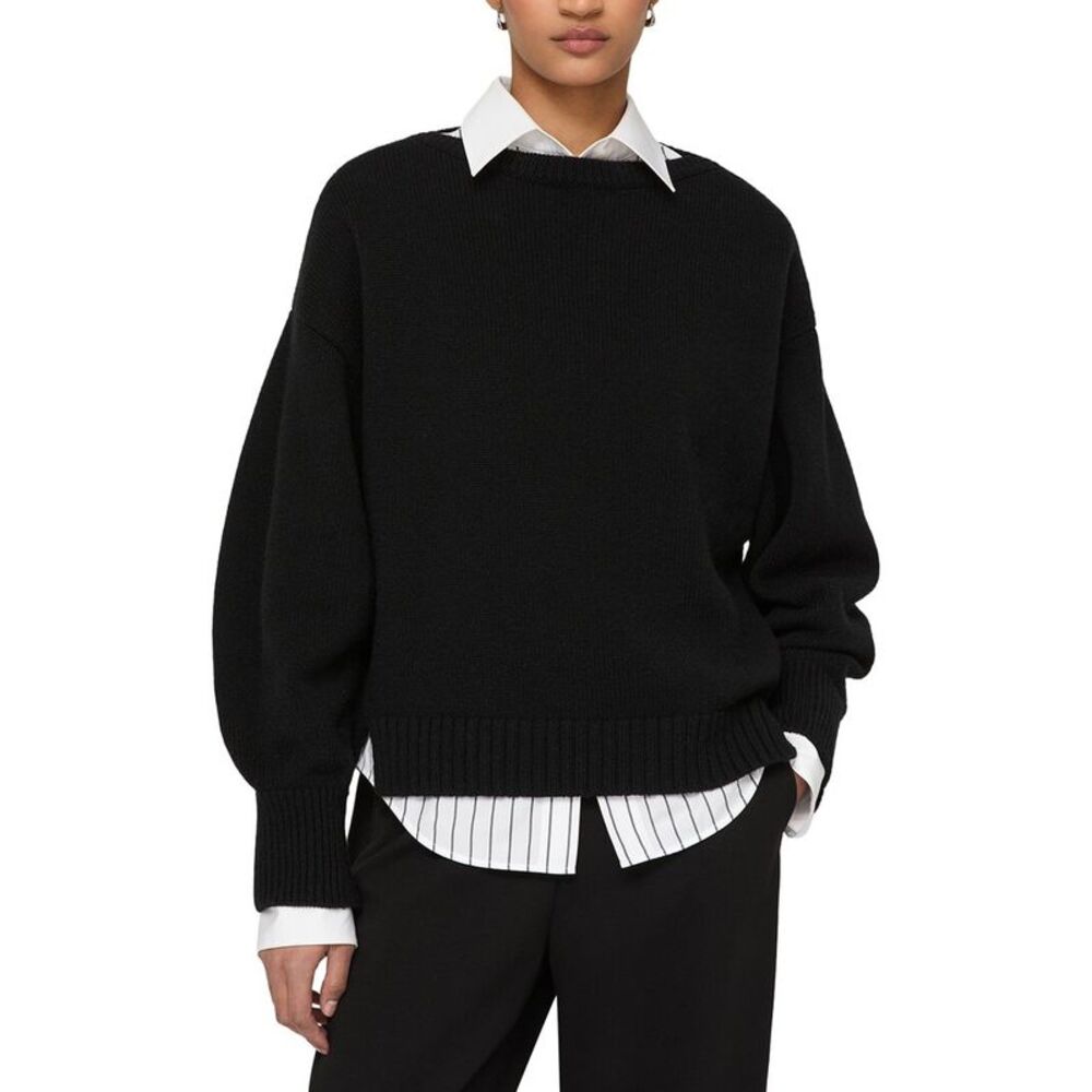 Lafayette 148 New York Womens  Bateau Neck Dolman Wool & Cashmere-Blend Sweater